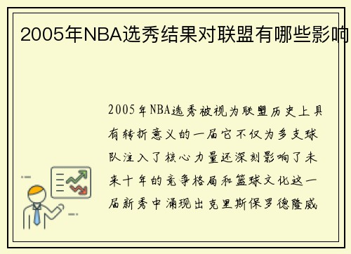 2005年NBA选秀结果对联盟有哪些影响